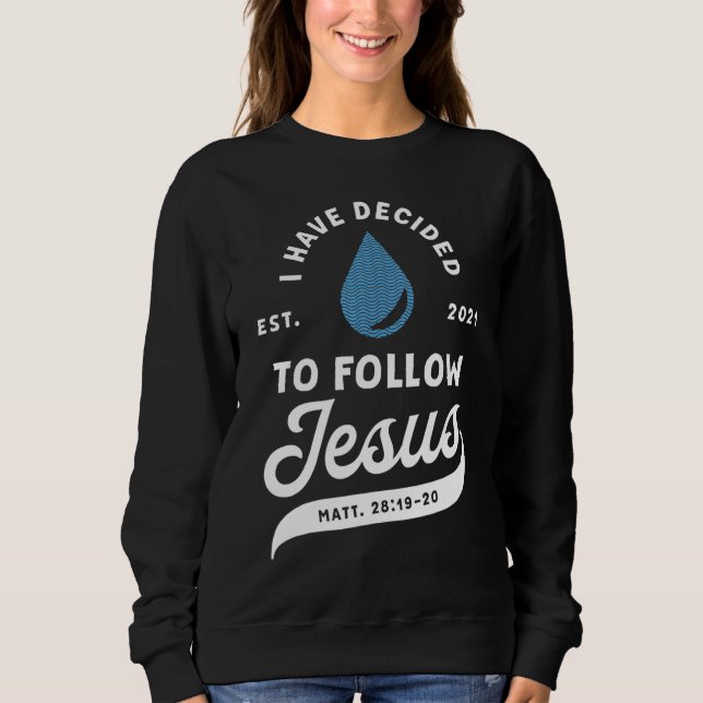 Camiseta Eu Decidi Seguir Jesus Batizado De Ch (Frente)