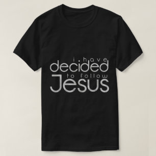 Camiseta Eu Decidi Seguir o Design de Jesus