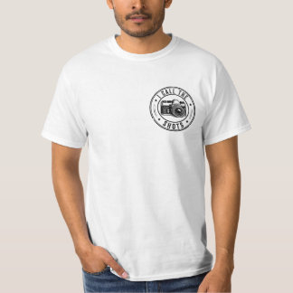 Camiseta Eu Decido Diversão com Câmera Fotógrafo Dois Lados