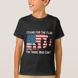 Camiseta Eu Defendo A Bandeira Para Aqueles Que Não Têm Mem