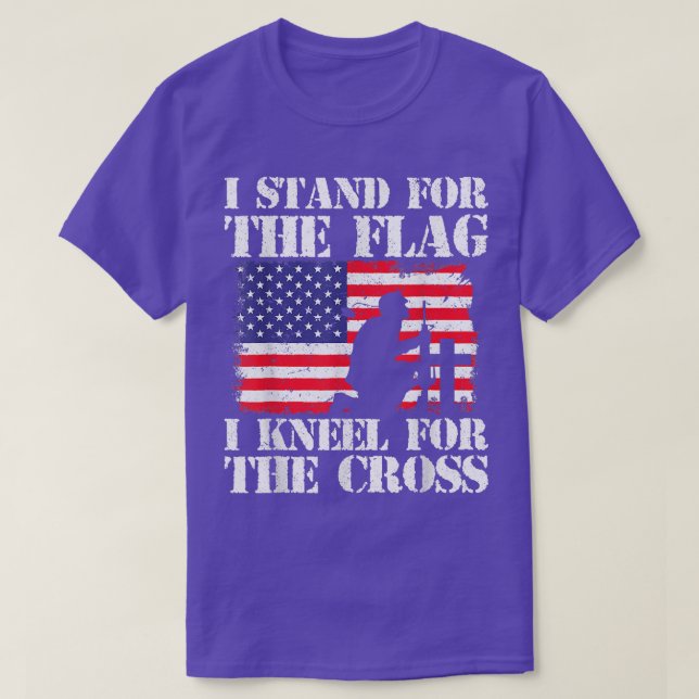 Camiseta Eu Defendo A Bandeira Que Eu Conheço Para A Cruz 4 (Frente do Design)