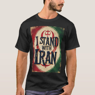Camiseta Eu Defendo A Solidariedade Iraniana Contra Guerra