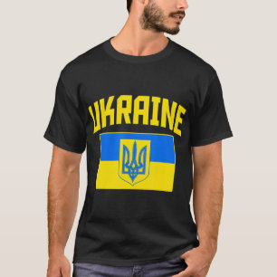 Camiseta Eu Defendo A Ucrânia Levantando A Mão Ukrai