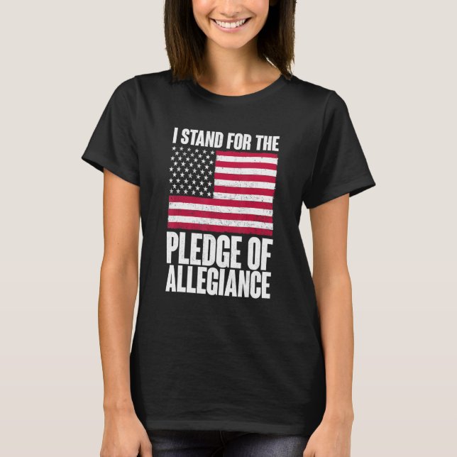 Camiseta Eu Defendo O Compromisso De Fidelidade À América O (Frente)