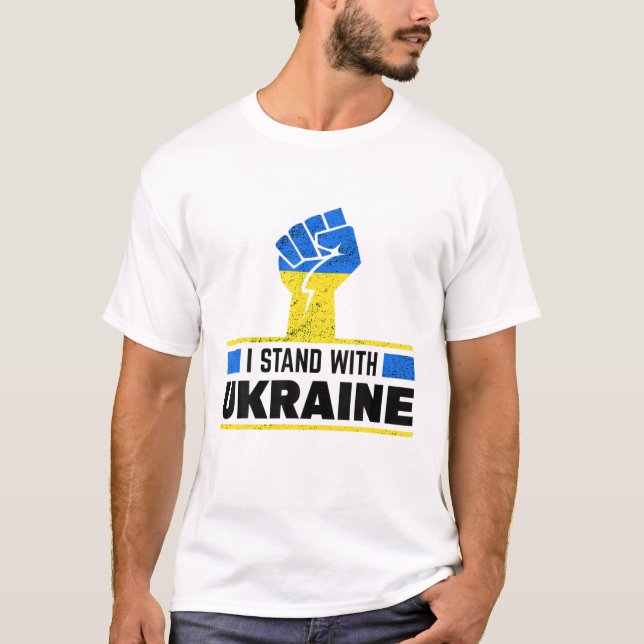 Camiseta Eu Defendo O Orgulho Ucraniano (Frente)