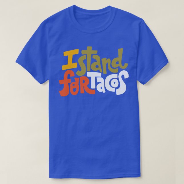 Camiseta Eu Defendo Tacos (Frente do Design)
