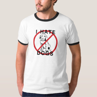 Camiseta Eu deio cães