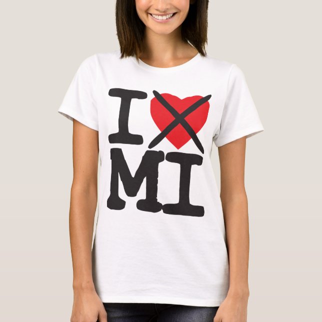 Camiseta Eu deio MI - Michigan (Frente)