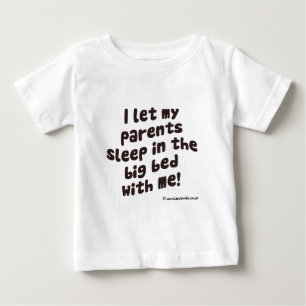 Camiseta Eu deixei-me pais dormir na cama grande comigo