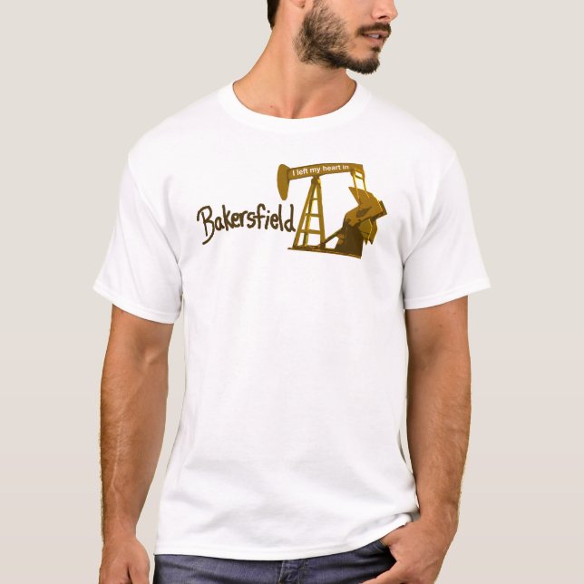 Camiseta Eu deixei meu coração em Bakersfield (Frente)