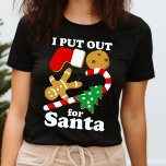 Camiseta Eu Deixei Para Papais noeis Feliz Natal<br><div class="desc">Eu Faço Para Papais noeis Engraçados Cookies Gráficos Design de Camisetas Gráficas Oferecemos Uma Seleção Excelente de Cores,  e Tamanhos,  para Homens,  Mulheres,  Crianças,  Juventude,  Adolescentes,  Meninos e Raparigas. Nossas camisas fazem presentes de Natal excelente!</div>