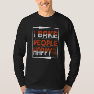 Camiseta Eu Deixo as Pessoas Felizes com Bolos para Fãs de 