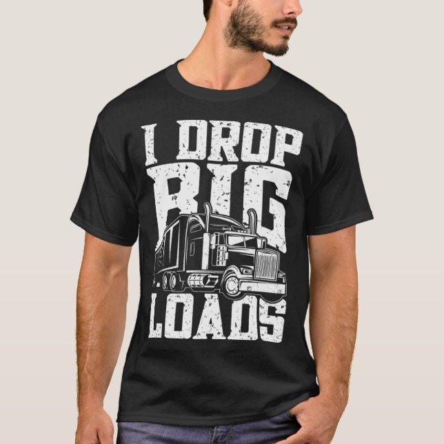 Camiseta Eu Deixo Caminhão De Transporte De Carga Grande Dr (Frente)