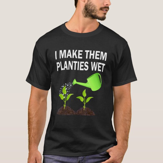 Camiseta Eu Deixo Essas Plantinhas Molhadas Jardim Fofo (Frente)