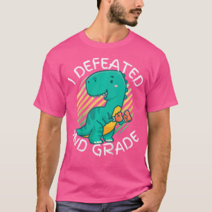 Camiseta Eu Derrotei O Boxer Do Dinossaur Trex Segundo Grad