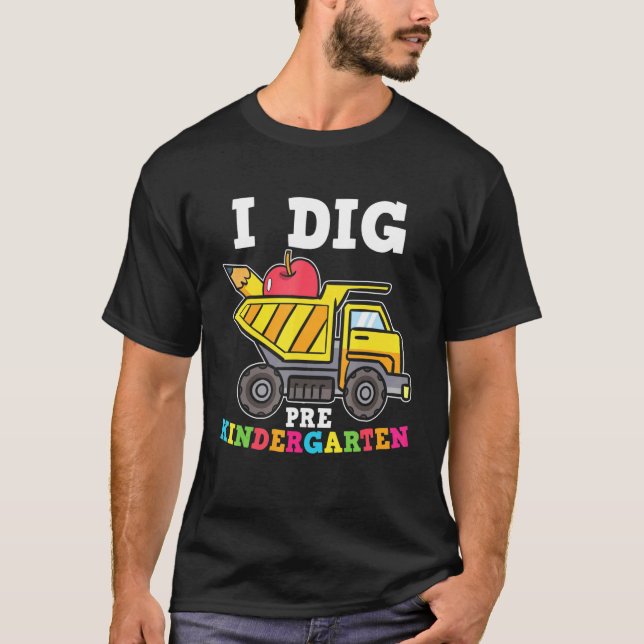 Camiseta Eu Desço Pré K De Volta Para A Escola Pré-Jardim D (Frente)