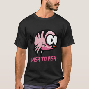 Camiseta Eu Desejo Pescar Piadas de Pesca Divertidas