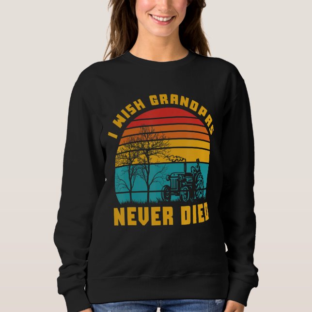 Camiseta Eu Desejo Que Os Avós Nunca Morram Engraçado Retro (Frente)