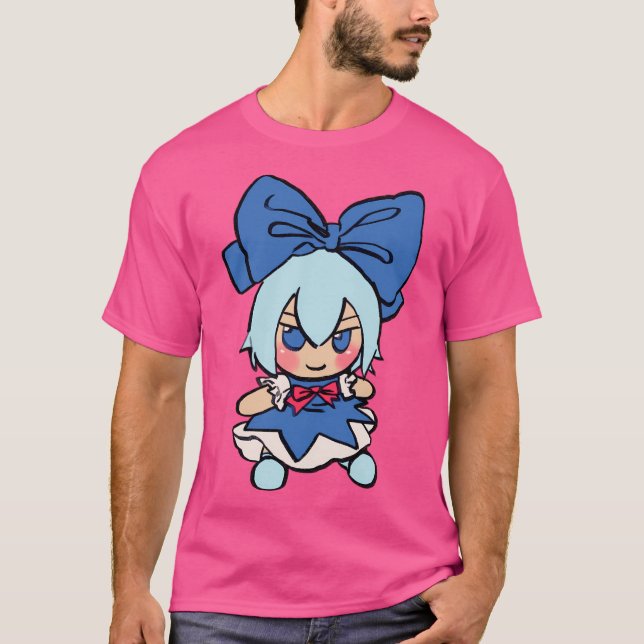 Camiseta Eu Desenhar Que Cirno Fumo Push Memória Touhou (Frente)