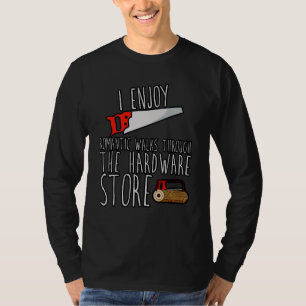 Camiseta Eu Desfruto De Caminhos Românticos Através Da Loja