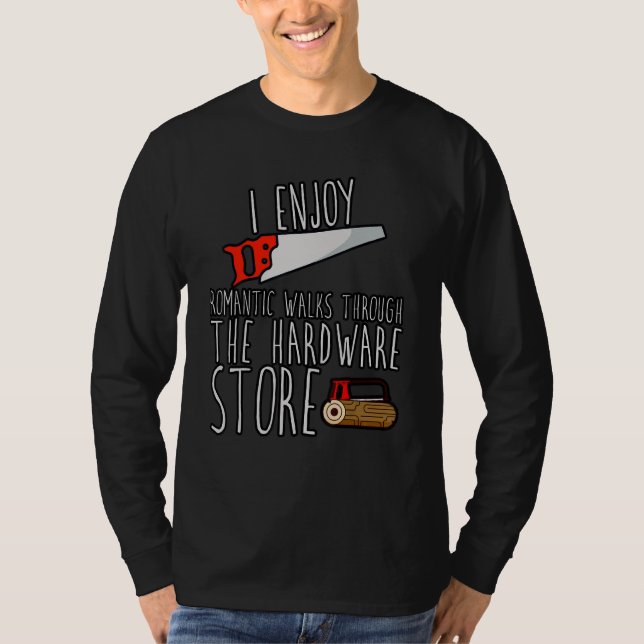Camiseta Eu Desfruto De Caminhos Românticos Através Da Loja (Frente)