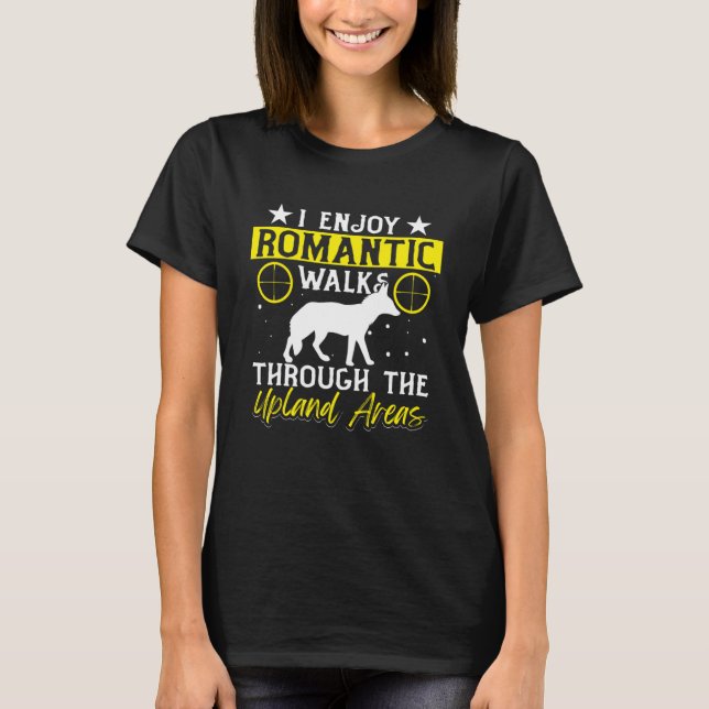 Camiseta Eu Desfruto De Longas Caminhadas Românticas Atravé (Frente)