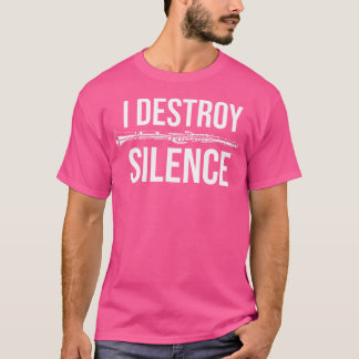 Camiseta Eu Destruo a Orquestra de Instrumentos Clarinet Si