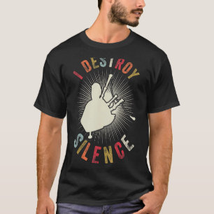 Camiseta Eu Destruo Bagagem de Vintage, Instrumento Musical