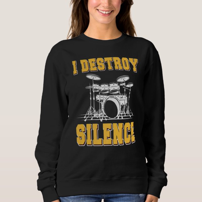 Camiseta Eu Destruo Drummer Do Tambor De Silêncio (Frente)