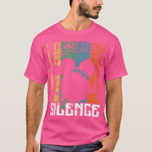 Camiseta Eu Destruo Drummers de Silêncio Presente Jogador d