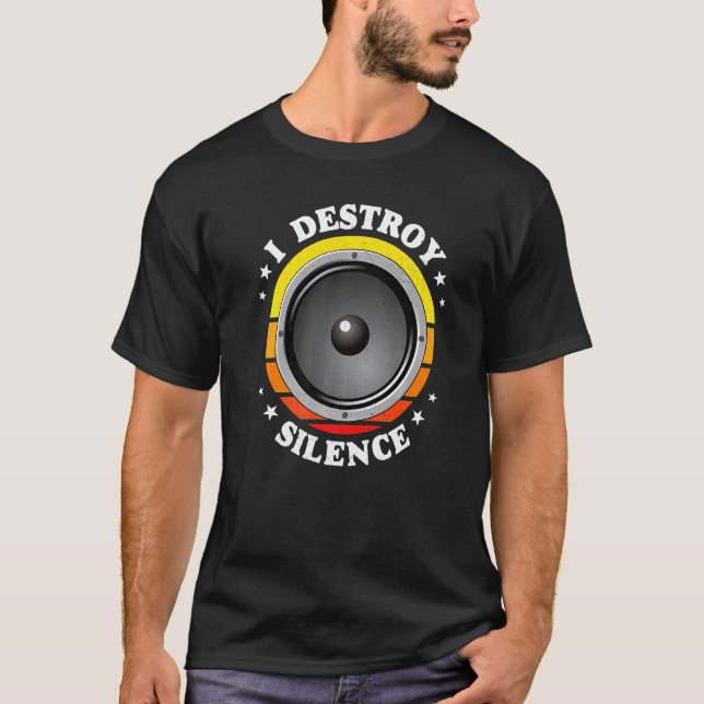 Camiseta Eu destruo o Auto-falante de silêncio (Frente)