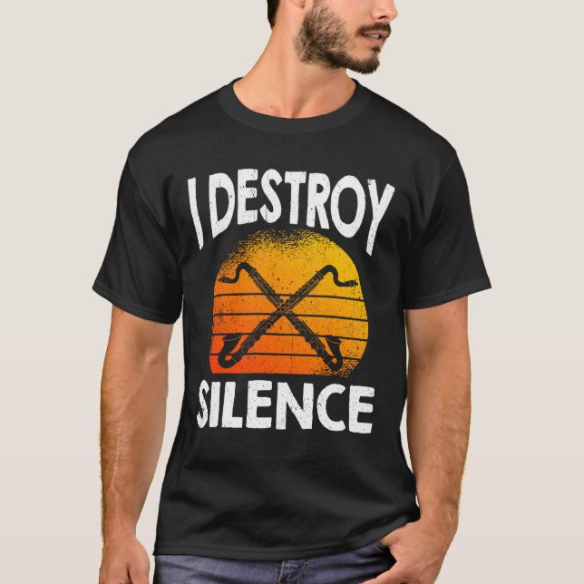 Camiseta Eu Destruo o silêncio e o Clarinetista (Frente)
