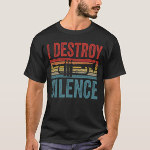 Camiseta Eu Destruo o trompetista de silêncio, presente, tr