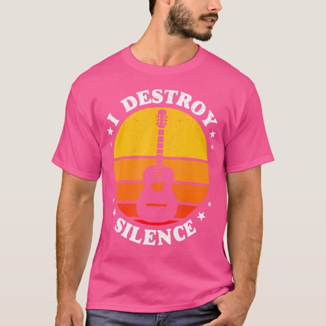 Camiseta Eu Destruo o violão de silêncio (Frente)
