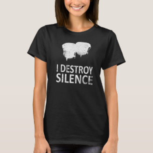 Camiseta Eu Destruo Silence Bongo Drum Jogadores