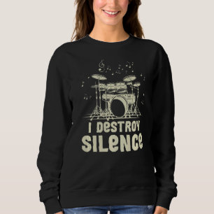 Camiseta Eu Destruo Silêncio Por Um Drummer