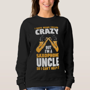 Camiseta Eu detesto ser chamado de tio saxofone música