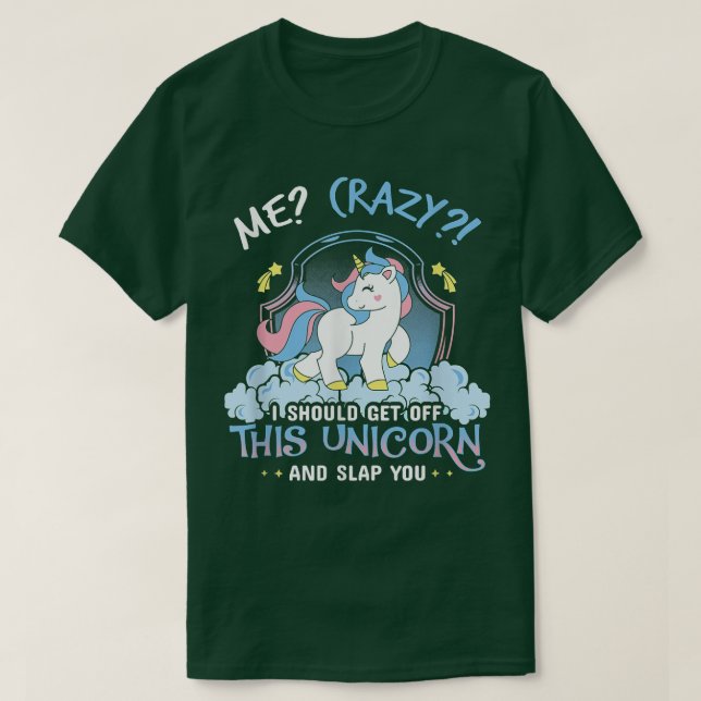 Camiseta Eu Deveria Sair Deste Unicórnio E Sl (Frente do Design)
