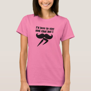 Camiseta Eu Devo Bigode (Eu Devo Correr) - Muito Engraçado