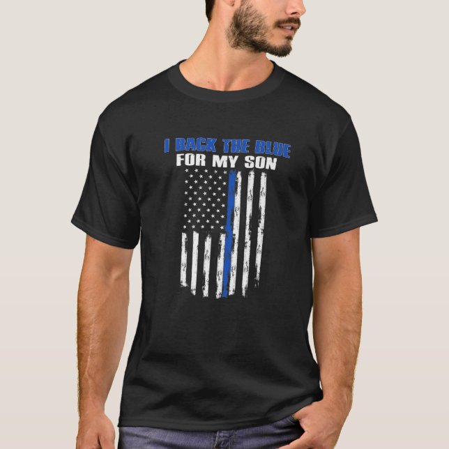 Camiseta Eu devolvo o azul para o meu filho, orgulhoso poli (Frente)