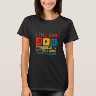 Camiseta Eu Digo Às Piadas Pai Gráfico Periodicamente Para