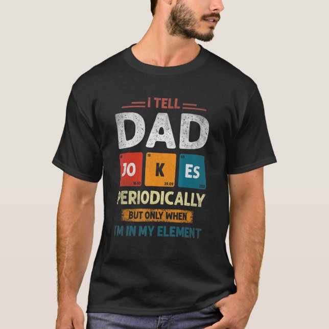 Camiseta Eu Digo Às Piadas Pais, Periodicamente, "Humor Cot (Frente)