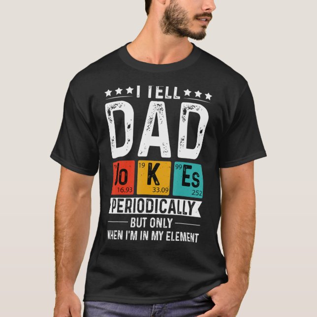 Camiseta Eu Digo Às Piadas Pais, Periodicamente, "Humor Cot (Frente)