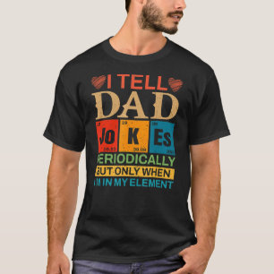 Camiseta Eu Digo Às Piadas Pais Periodicamente Mesa Vovô Pa