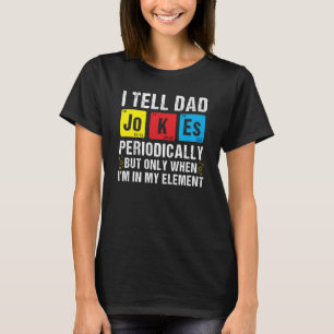Camiseta Eu Digo Às Piadas Pais Periodicamente O Pai Do Pun