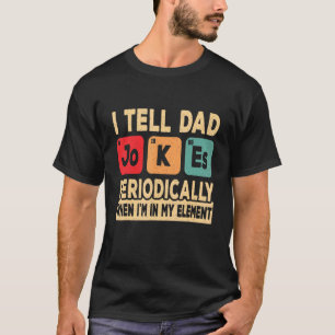 Camiseta Eu Digo Às Piadas Pais Periodicamente Retro Pai Pa