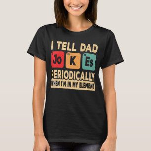 Camiseta Eu Digo Às Piadas Pais Periodicamente Retro Pai Pa
