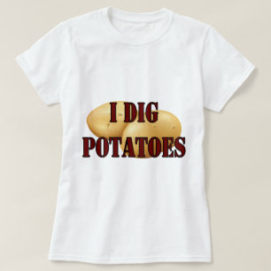 Camiseta Eu Digo Batatas Spud Tuber Vegetal