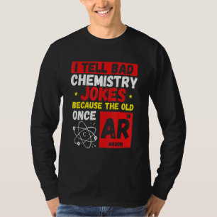 Camiseta Eu digo más Piadas de Química Ciência e Humor