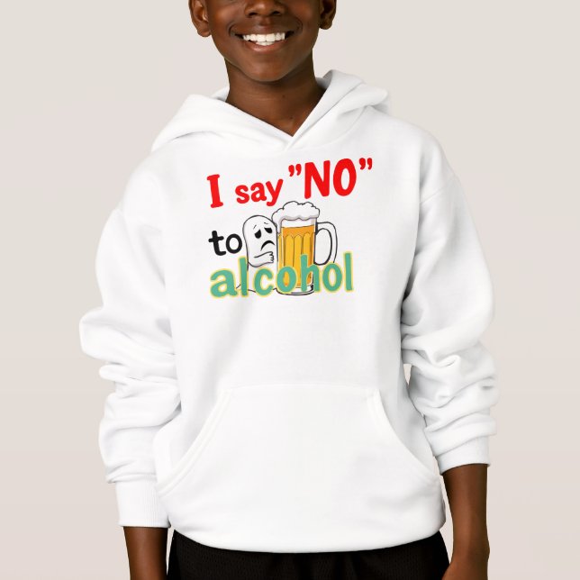 Camiseta Eu digo "NÃO" ao álcool (Frente)